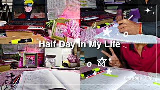 Study vlog 📚 Half day in my life  lots of notes  lectures 🍀  productive morning study vlog 📚 [upl. by Nerat]