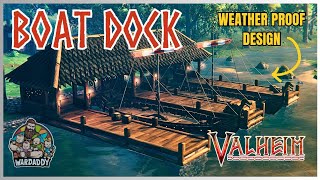 Valheim How To Build A Boat Dock [upl. by Halimak519]