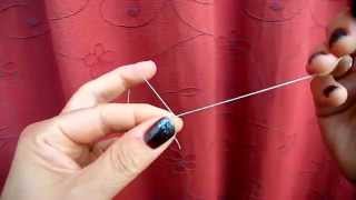 Tatting  How to Start and Hide End no knot [upl. by Aldin]