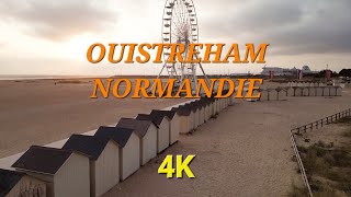 OUISTREHAM BEACH  NORMANDY  4K [upl. by Jolanta]