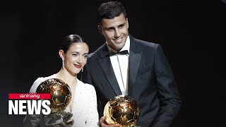 Rodri and Bonmatí win Ballon dOr [upl. by Ereveniug]