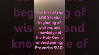 The Fear of the LORD proverbs jesuslove praisethelordjesus praytogod godswordoftheday god [upl. by Ahsinuq]