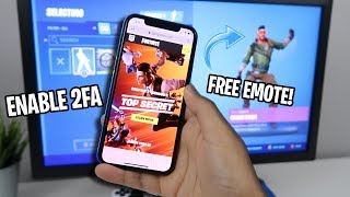 How to ENABLE 2FA FORTNITE EASY METHOD FREE EMOTE [upl. by Yorztif383]