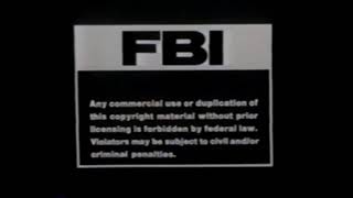 FBI Warning Monterey Home Video [upl. by Ayerf]