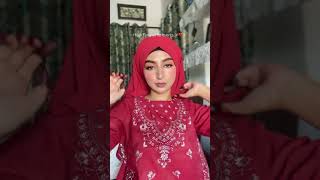 Hijab Tutorial with earrings ❤️ [upl. by Nrubyar]