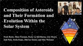 Composition of Asteroids and their Formation and Evolution Within the Solar System [upl. by Arabela]