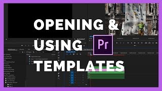 How to Open A Premiere Pro Templates in an Existing Premiere Pro Projects [upl. by Hodge]