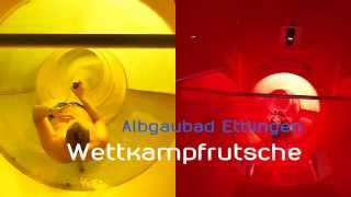 Albgaubad Ettlingen  Wettkampfrutsche AquaMatch  Duell Onride [upl. by Aaberg]