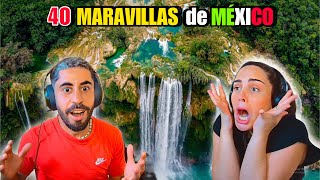 🇪🇸 REACCIÓN 🇲🇽 Las 40 MARAVILLAS MEXICANAS😍 ¡EXPLORANDO las JOYAS OCULTAS de MÉXICO se QUEDA CORTO [upl. by Yblocaj509]