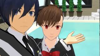 MMD Persona 3 Minato being a mean big brother [upl. by Yaner]