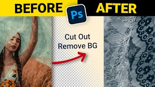 Photoshop Tutorial REMOVE BACKGROUND amp CUT OUT With These 3 Methods [upl. by Essyle]