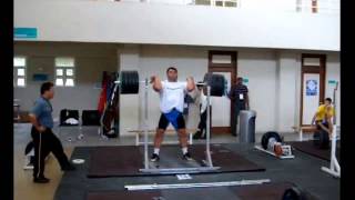 Hossein Rezazadeh 270kg Front Squat [upl. by Marquez445]