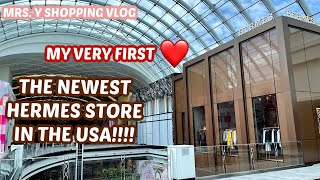 The Newest Hermes Store in the USA  Hermes Boutique American Dream Mall  Shopping Vlog [upl. by Eehc139]