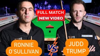 FUUL MATCH  Ronnie OSullivan vs Judd Trump  2024 Shanghai Masters SnookerFinals match [upl. by Odlaw825]