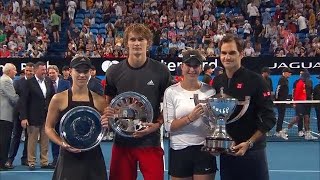 Trophy presentation ceremony  Mastercard Hopman Cup 2019 [upl. by Essined]