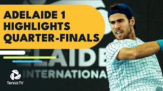 Kokkinakis Epic vs Ymer Khachanov Monfils In Action  Adelaide 1 2022 QuarterFinal Highlights [upl. by Onifled]