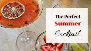 The Ultimate Strawberry Basil MargaritaMartini Hybrid Recipe [upl. by Pascal]