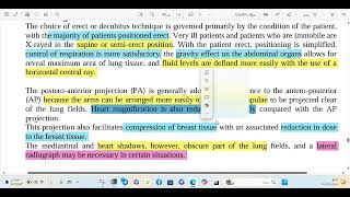 Radiographic Techniques Lungs التصوير الشعاعي تكملة المحاظرة الثالثه [upl. by White47]