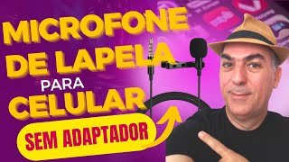 Microfone de Lapela para Celular Android Iphone Youtube [upl. by Harrus]