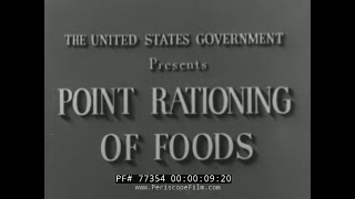 WWII CHUCK JONES CARTOON quotPOINT RATIONING OF FOODSquot 77354 [upl. by Epner]