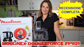 MOULINEX DOUBLE FORCE FP821 RECENSIONE COMPLETA CON TEST  Robot da cucina moulinex doubleforce [upl. by Yrrol]