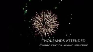 Fourth Fireworks Fun at Colorado Springs Memorial Park [upl. by Sgninnej93]