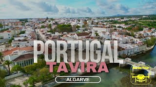 Tavira 4K Aerial Views Algarve Portugal [upl. by Socram]