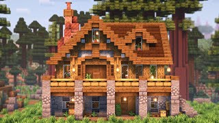 Minecraft 119 How to Build an Ultimate Survival House  Easy Relaxing Tutorial [upl. by Wystand]