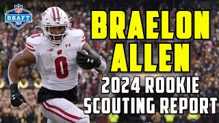 Braelon Allen Scouting Report  2024 NFL Draft Dynasty Rookie Prospect [upl. by Nirek]