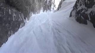 Couloir du Gypaète Plaine Joux France [upl. by Namajneb]