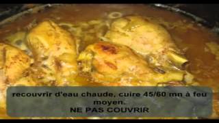 TAGINE ZITOUN ALGERIEN POULET AUX OLIVES httpwwwlecouscousmarocaincom [upl. by Bolan]