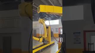 NKFs Featured Product Movable Tail Box PositionerampLinear Gantry✅with FANUC and other leading robot [upl. by Lalittah]