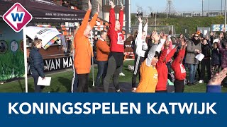 Kinderen doen mee aan Koningsspelen in Katwijk  OMROEP WEST [upl. by Gawlas]