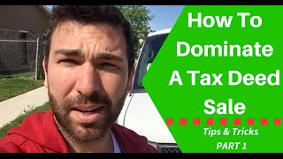 How To Dominate A Tax Deed Auction Tips amp Tricks Part 1 [upl. by Groark]