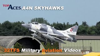 4K A4 SKYHAWKS landing at Wittmundhafen AB ETNT [upl. by Wasserman]