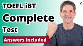 TOEFL iBT Complete Test with Answers 11 [upl. by Nyliram]