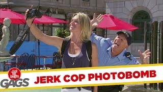 Jerk Cop Photobombs Tourists Picture [upl. by Gerrie555]