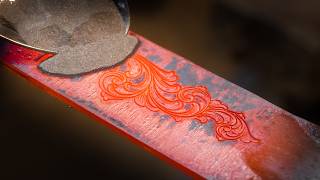 Forge welded inlay [upl. by Austin]