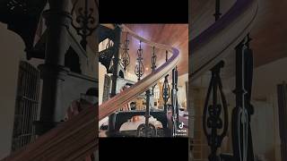 1800s spiral staircase restoration woodworking wood home library restoration [upl. by Pejsach266]