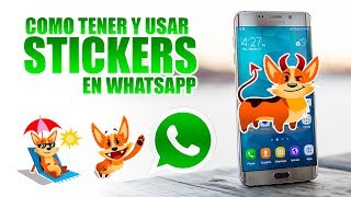 Como tener y usar los stickers en WhatsApp  Mochilanegra [upl. by Ennovaj589]