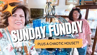 SUNDAY FUNDAY ESTATE SALE DAY PLUS A CHAOTIC HOUSE [upl. by Ahtebat885]