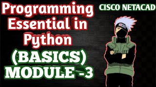 Python Module 3 Basics Cisco Netacad Answers  100  Free Python answers  Techie killer guru [upl. by Cumine163]