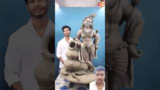 Jay shree krishna krishna murati sculpture clayart artist art claygopal claykrishna [upl. by Adeirf371]