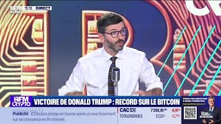 BFM Crypto les Pros  Bitcoin Donald Trump lui offre un record [upl. by Quill]