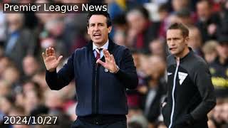 Unai Emery admits unpopular opinion after Aston Villa 11 Bournemouth [upl. by Lebezej]