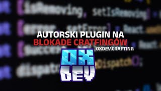 FREE AUTORSKI PLUGIN NA BLOKADE CRAFTINGÓW [upl. by Morrison162]