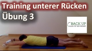 Training unterer Rücken  Muskelaufbau und Rückentraining  Übung 3 [upl. by Kared]