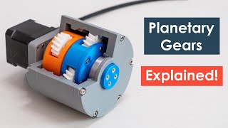 How Planetary Gears Work  3D Printed Planetary Gearbox Design and Test [upl. by Nhguahs]