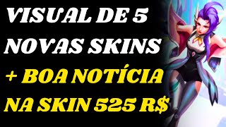 Boa Notícia para Skin de 525 Reais  Visual de 5 Novas Skins Esquadrão Anima no League of Legends [upl. by Coonan]