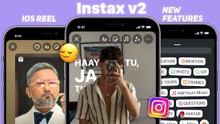 Instax v2🍎 New iOS Instagram on Android New Update  iPhone Story  iOS 174 Emojis Font [upl. by Aicilet]